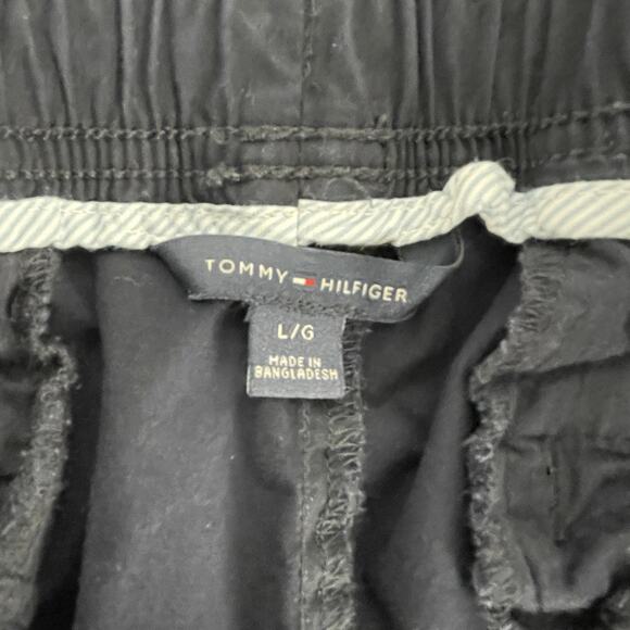 Tommy Hilfiger Women's Navy Blue Cargo Ankle Jogger Cotton Canvas Large - Picture 4 of 7